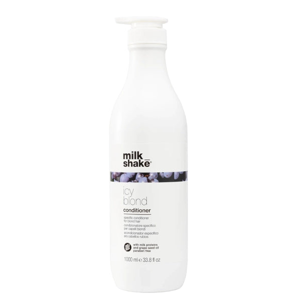 MilkShake Icy Blond Conditioner - Balsam cu Pigment pentru Crearea Tonurilor Reci 1000ml