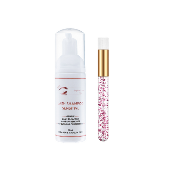 Spumă Extensii Gene Sensitive 50ml + Pensula - Sophie Lashes Shop