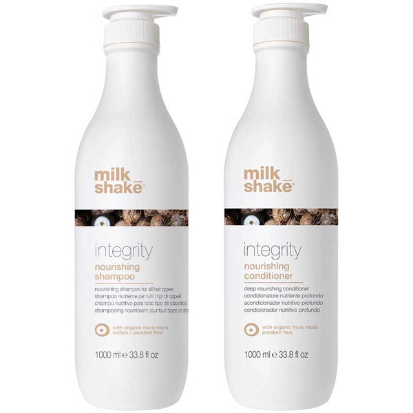 Pachet hidratare par Integrity Nourishing Milk Shake- Sampon 1000ml si Balsam 1000ml - Sophie Lashes Shop