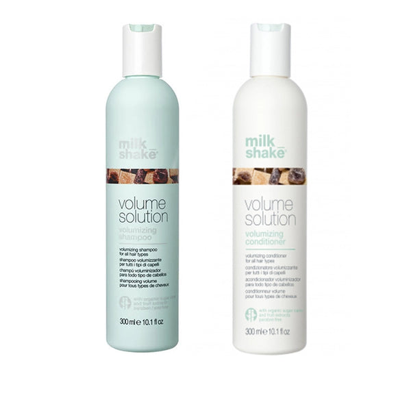 Pachet pentru Volum - Milk Shake Volume Solution: Sampon Volume Solution Volumizing Shampoo, 300 ml + Balsam Volume Solution Volumizing Conditioner, 300 ml - Sophie Lashes Shop