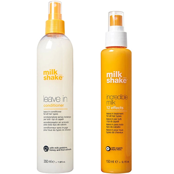 Set Milkshake Balsam Leave-in 350ml si Tratament 12 Beneficii - Pentru Toate Tipurile de Par - Sophie Lashes Shop