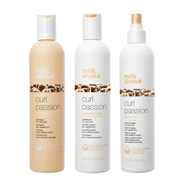 Set Milkshake Curl Passion Sampon 300ml Balsam 300ml si Leave-in 300ml - Sophie Lashes Shop