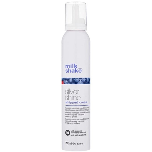 Spuma pentru Par Blond, Gri sau Alb - Milk Shake Silver Shine Whipped Cream, 200 ml - Sophie Lashes Shop