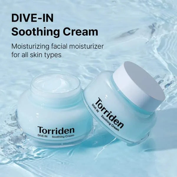 Torriden DIVE-IN Low Molecular Hyaluronic Acid Soothing Cream, 100ml - Sophie Lashes Shop